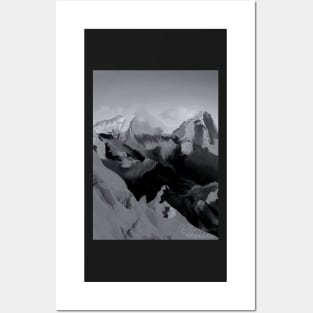 Monochrome Mountain Posters and Art